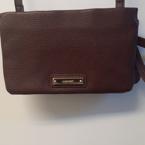 Dark brown Nine West crossbody purse/wallet - Picture 2 of 5